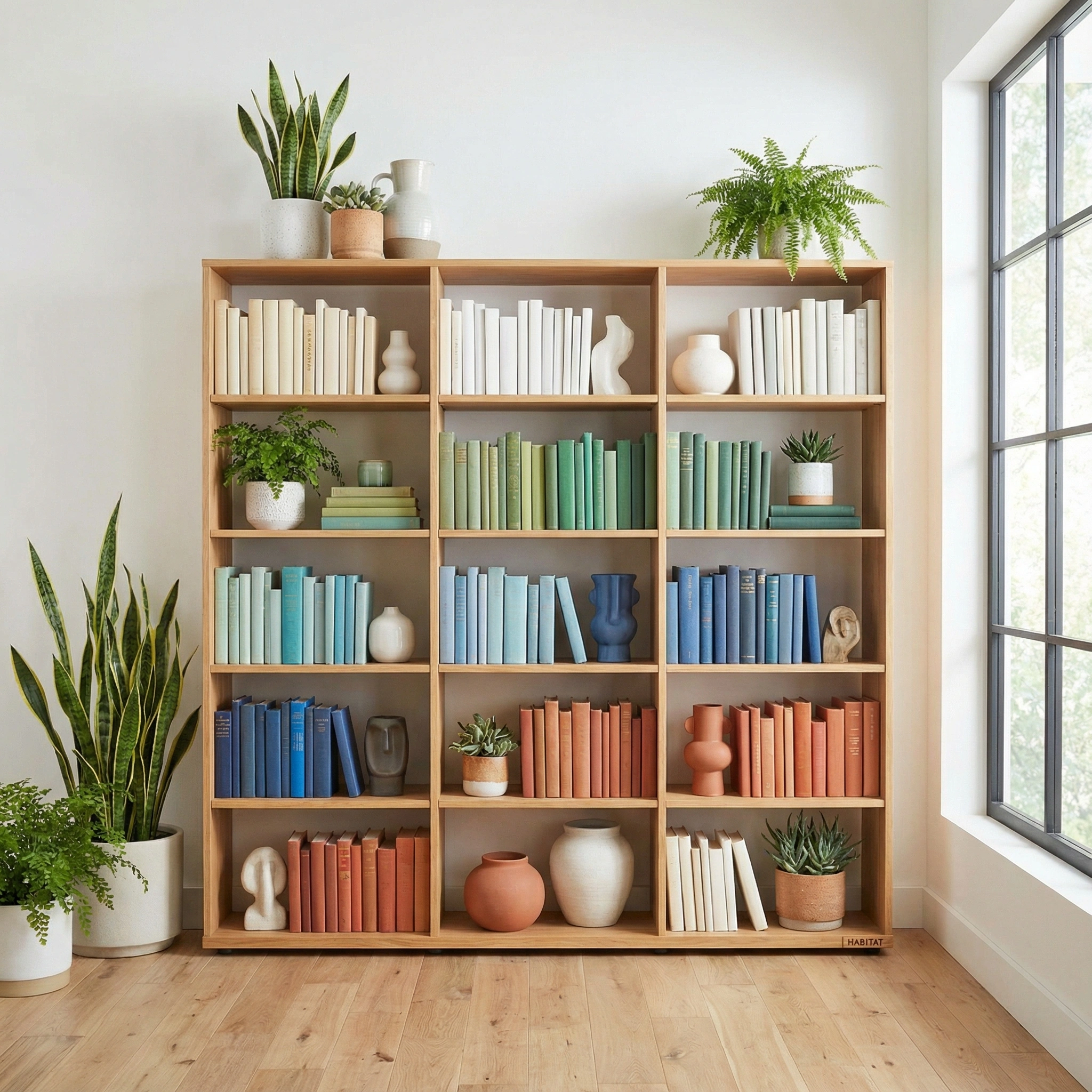 furniture styled bookshelf wide