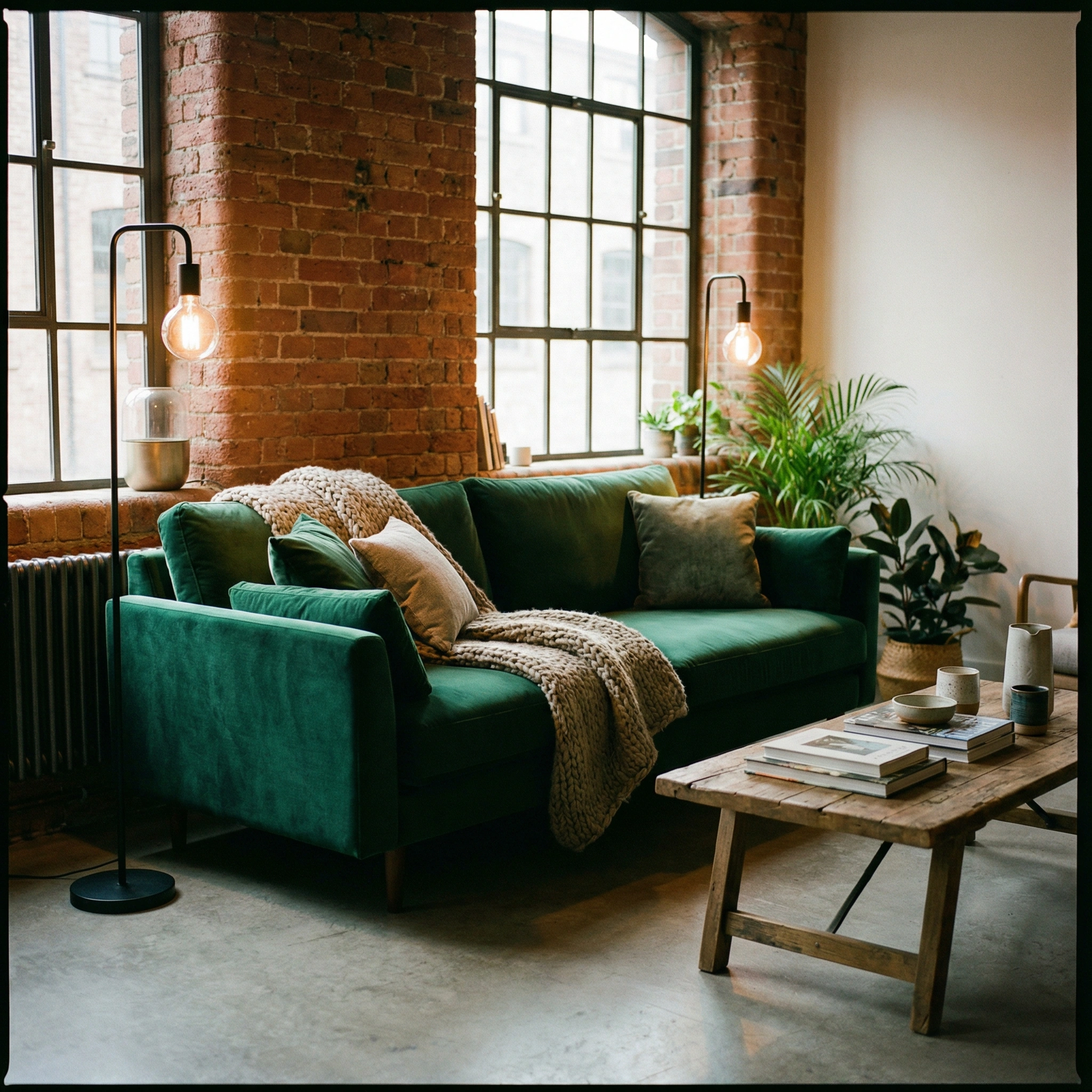 furniture velvet sofa loft