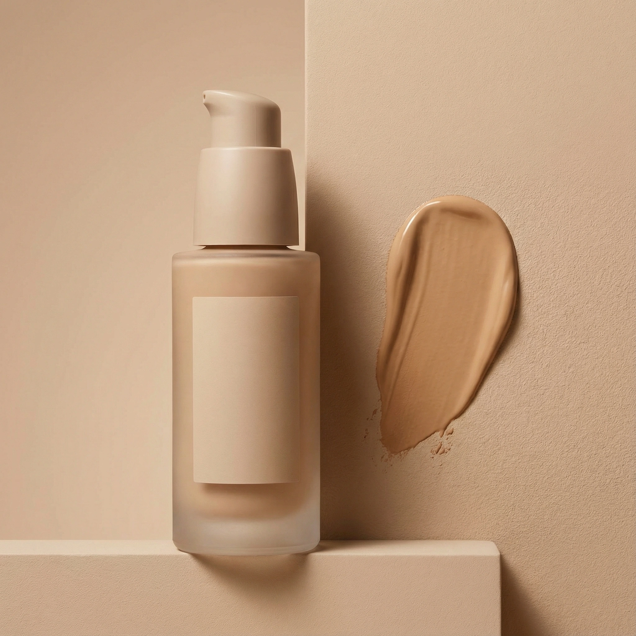 makeup foundation pump smear