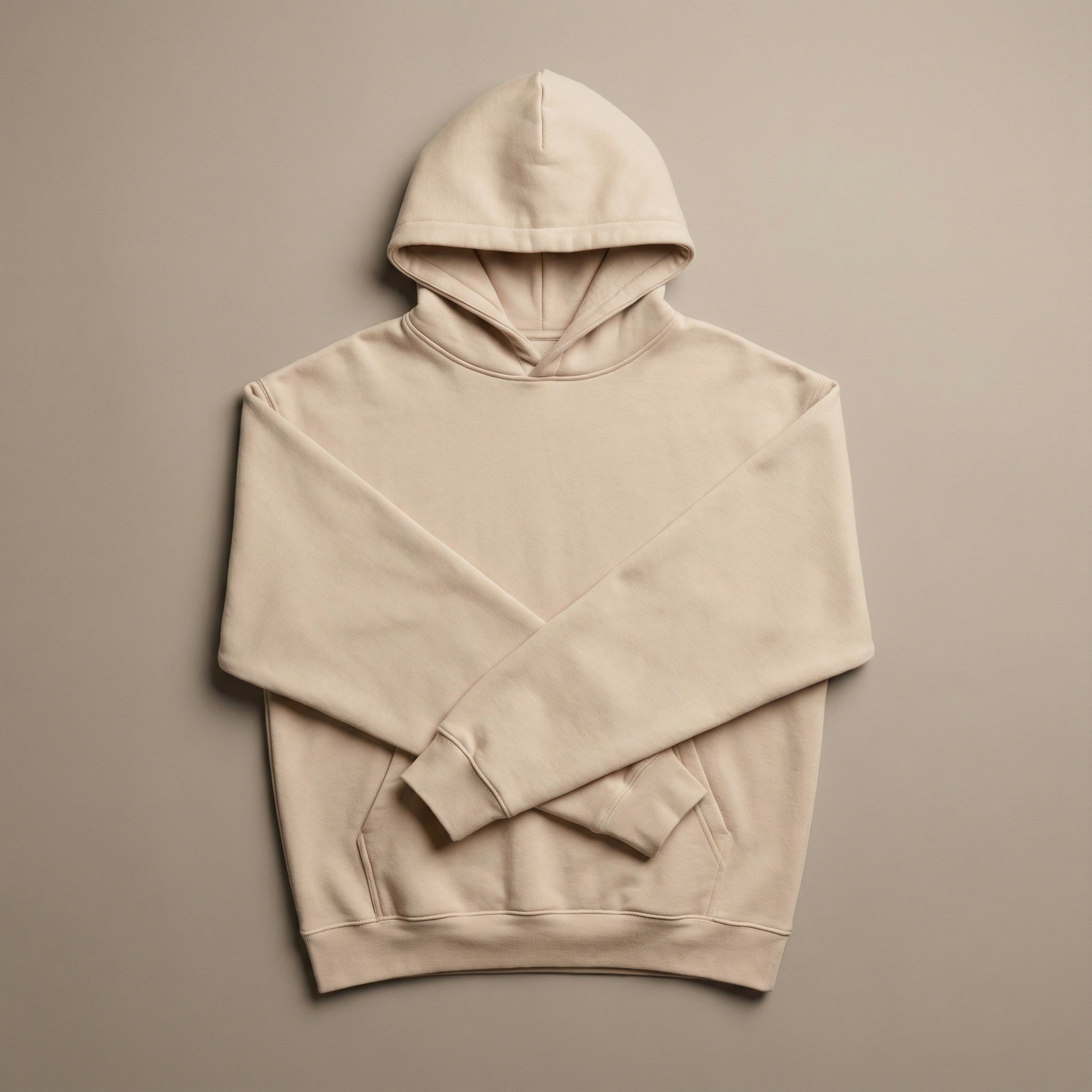 modern minimalist beige hoodie