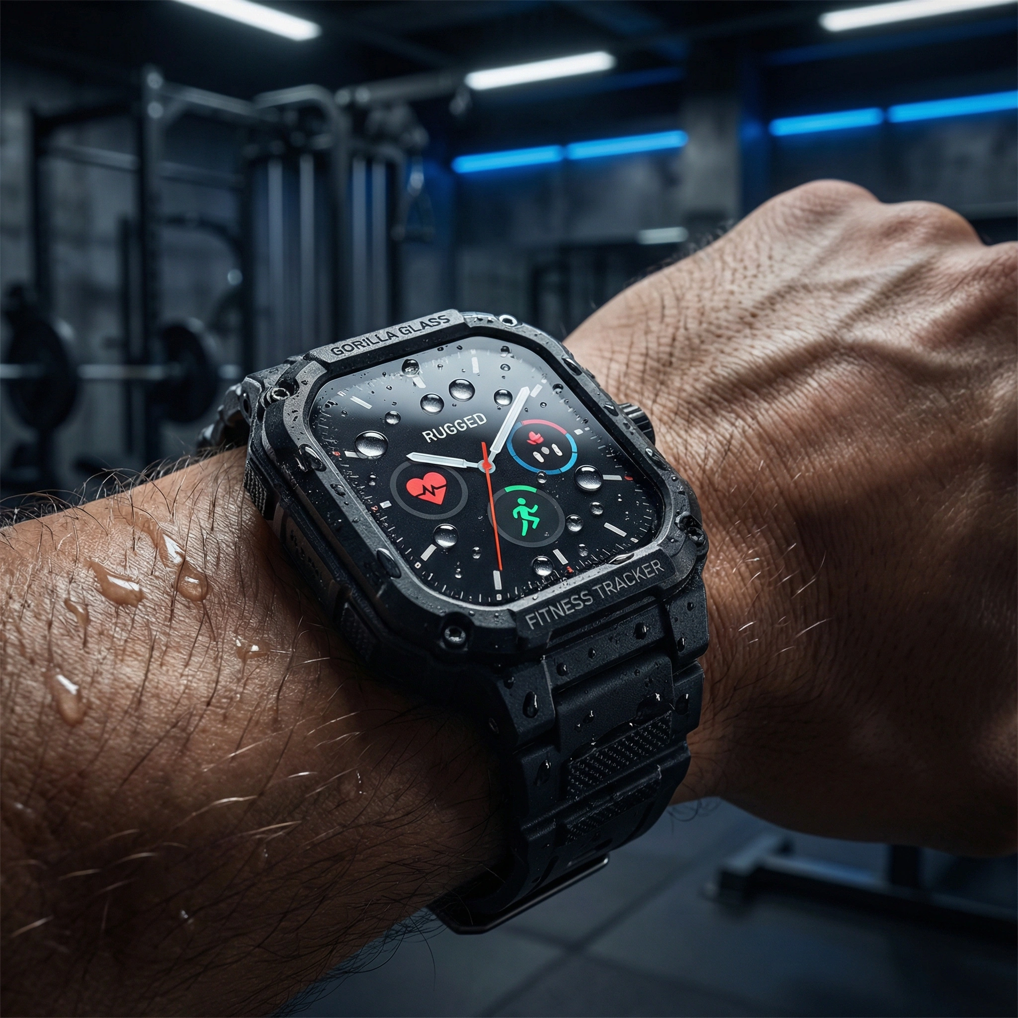 tech smartwatch fitness macro