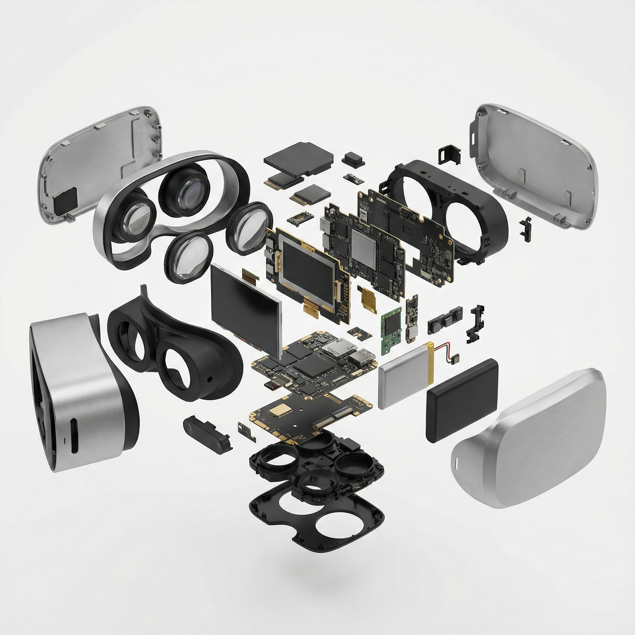 tech vr headset exploded