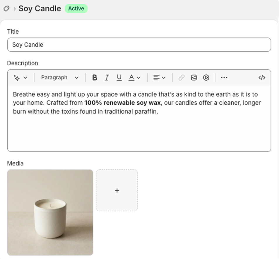 Shopify product page not saved